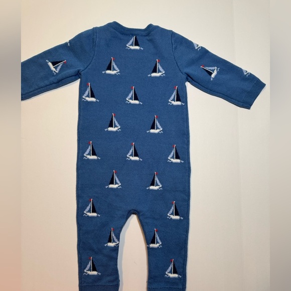 NWT Janie and Jack Baby Sailboat Sweater One-Piece Size 3-6M - Picture 4 of 5